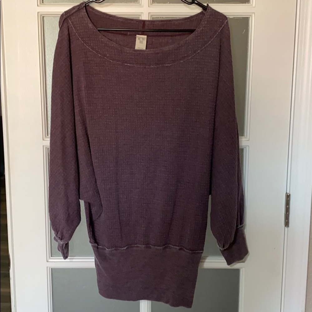 Free People plum 3/4 sleeve